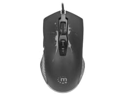 Mouse Gamer Manhattan MAN-190220, Hasta 7,200 dpi, Iluminación LED, 7 botones, USB, Color Negro. - imagen 2