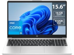 Laptop HP 250 G10: Procesador Intel Core i5 1334U (hasta 4.6 GHz), Memoria de 16GB DDR4, SSD de 512GB, Pantalla de 15.6" LED, Video UHD Graphics, S.O. Windows 11 Home (64 Bits). - imagen 1
