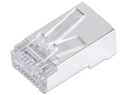 Plugs LinkedPro TC6S-PASS, RJ-45, Cat6, Chapado de Oro, 100 Piezas. Color Transparente. - imagen 1