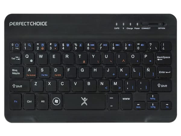 Teclado inalámbrico Perfect Choice, compacto, Bluetooth (Versión Español).
