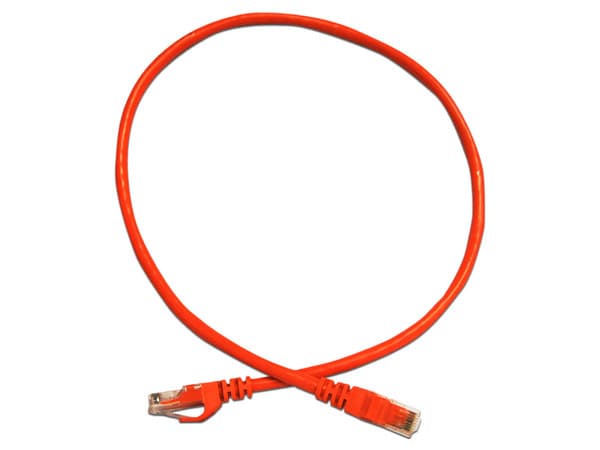 Cable de parcheo Enson de RJ-45 (Macho) a RJ-45 (Macho) de 60cm. Color Naranja.
