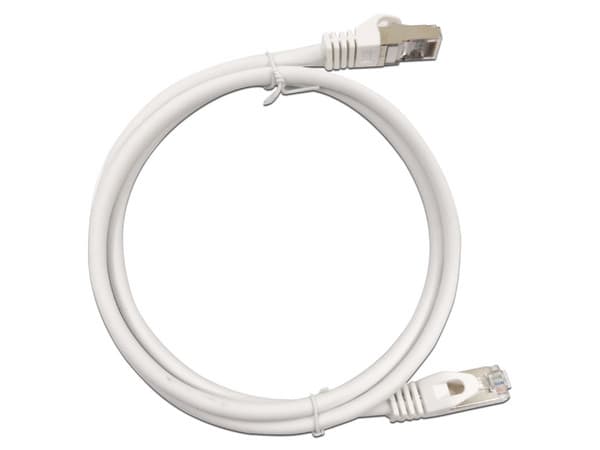 Cable de red LinkedPro Cat6A UTP, RJ45 (M-M), 2m, Color Blanco.