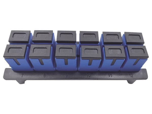 Placa acopladora para Distribuidor de Fibra Óptica LP-ODF-8024, incluye 12 acopladores SC Simplex, Para fibra Monomodo.