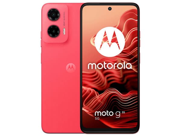Smartphone Motorola Moto G35 5G: Procesador Unisoc T760 (hasta 2.0 GHz), Memoria RAM de 4GB, Almacenamiento de 256GB, Pantalla LED-Multi-Touch de 6.7" HD+, Bluetooth, Wi-Fi, Cámara principal de 50MP, Android 14, Color Naranja.