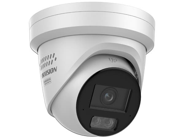 Cámara IP Tipo Torreta Hikvision DS-2CD2387G3-LIS2UY/SRB de 8MP, Lente de 2.8mm, IR de hasta 30 m, Luz Blanca, Micrófono Integrado, IP67, AcuSense 3.0, AcuSeach, PoE.