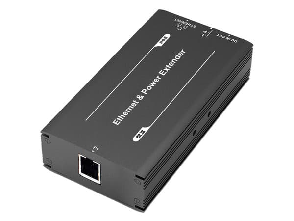 Transmisor EPCOM TT-8001TPOE para Extensor PoE TT-8001R, Hasta 600m PoE, 1 Puerto para recepción de vídeo y alimentación PoE, Ideal para Domos y Cámaras IP, Conexión en Cascada, Soporta PTZs de 60W.