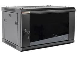 Gabinete PRECISION PSTC-06-645-BDG de 19", 6UR, Puerta de cristal. Color Negro. - imagen 2