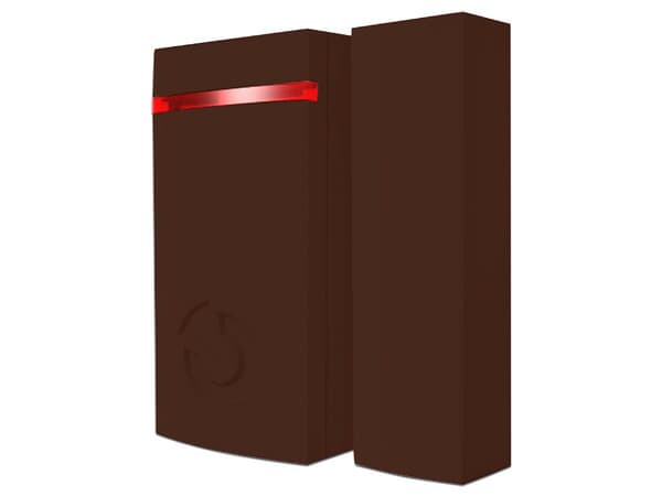 Mini Detector magnético inalámbrico Jablotron JA-151MB, para la detección de apertura de puertas o ventanas.
