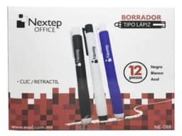 Borrador Nextep Tipo Lápiz con clic tipo retráctil con 12 Piezas. - imagen 2