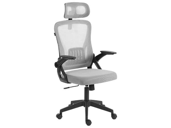 Silla de Oficina Acteck Flux Lite EC313HR, Reposabrazos Abatibles, Soporta hasta 100Kg, Pistón Clase 2, Color Gris.