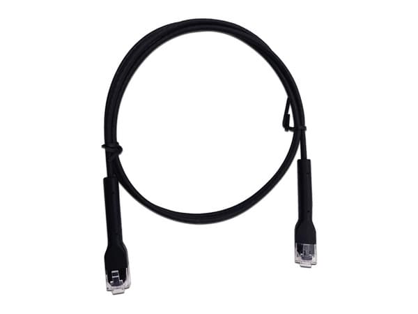 Cable de Parcheo Ultra Slim Con RJ45 Flexible UTP Cat6 - 3 m Negro Diámetro Reducido