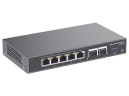 Dispositivo 4 en 1 Grandstream GCC6010, PBX IP, Firewall de última generación, Ruteador VPN y Switch, 5 puertos Gigabit 4 con PoE, WiFi-6, 2 SFP y 1 USB. - imagen 2