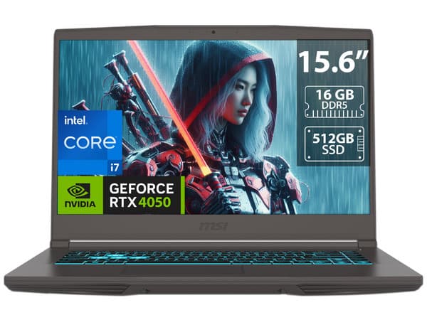 Laptop MSI Thin B13VE-2897MX:Procesador Intel Core i7 13620H (hasta 4.9 GHz),Memoria de 16GB DDR4,SSD de 512GB,Pantalla de 15.6" LED, Full HD (1920 x 1080),Video GeForce RTX 4050 6GB GDDR6,S.O. Windows 11 Home.