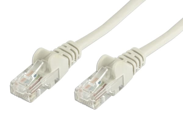 Cable de red, Cat5e, UTP RJ-45 Macho / RJ-45 Macho, 3.0 m, Gris