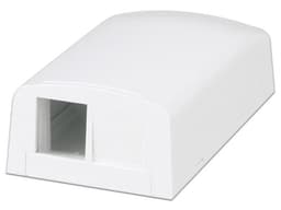 Caja de Montaje en Superficie Panduit, Para 2 Módulos Keystone, Color Blanco. - imagen 1