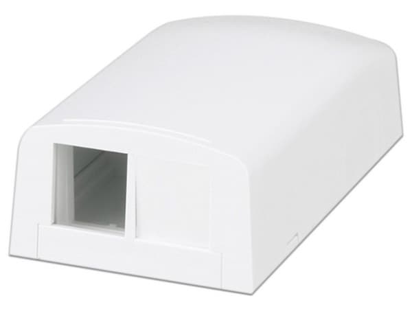 Caja de Montaje en Superficie Panduit, Para 2 Módulos Keystone, Color Blanco.