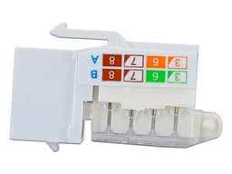 Conector RJ45 Categoria 6, Vertical, Color Blanco. - imagen 3