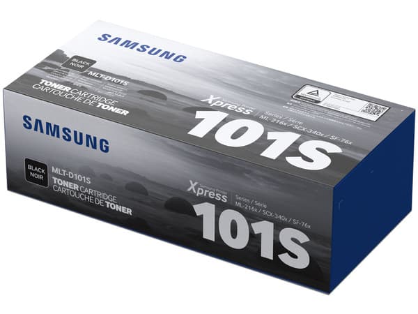 Cartucho de Tóner Samsung 101 Negro, Modelo: MLT-D101S.