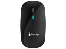 Mouse Ergonómico Inalámbrico Nextep NE-412N, hasta 1,600 dpi, iluminación RGB. Color Negro. - imagen 2