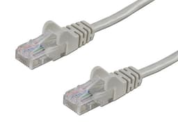 Cable de Red, Cat6, UTP (M-M), 1m, Gris. - imagen 1