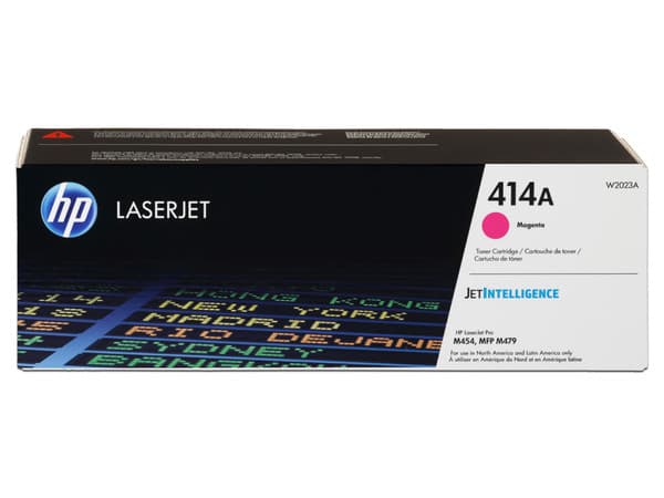 Tóner para impresora HP 414A Magenta LaserJet Original (W2023A).