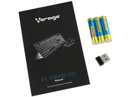 Kit teclado y Mouse inalámbrico Vorago KIT 302, USB. - imagen 3