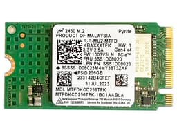 Unidad de Estado Sólido Micron Technology MTFDKCD256TFK de 256GB, M.2 NVMe PCIe 4.0., Bulk Sin Empaque. - imagen 1