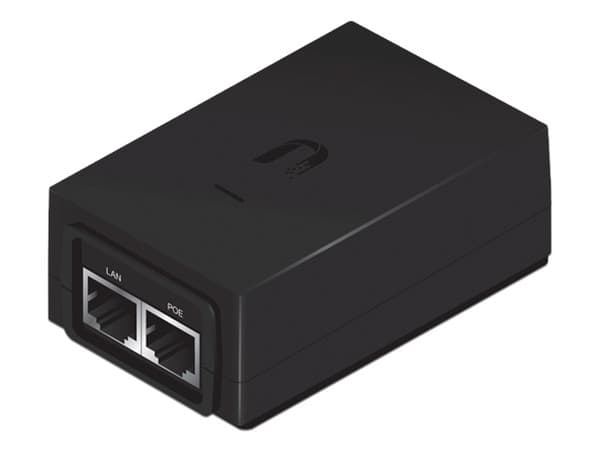 Adaptador Ubiquiti Networks de 2 puertos Ethernet de 24 VDC, PoE.