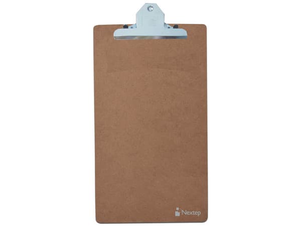 Tabla de madera Nextep con clip, tamaño oficio. Paquete con 2 piezas.