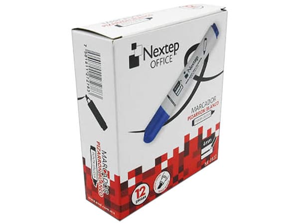 Marcador Para Pizarrón Nextep NE-082Z, 2 Cajas x 12 Piezas, Color Azul.