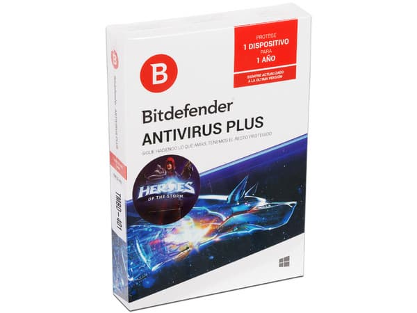 Bitdefender Antivirus Plus 2018, 1 Dispositivo, 1 Año.