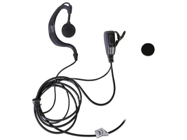 Micrófono de Solapa txPRO Ajustable al oído para ICOM, Color Negro.