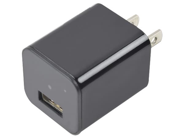 Cámara Oculta en Cargador de Pared Syscom M1B de 2MP (1920 x 1080p), Memoria de 8GB (hasta 32GB), Grabación por detección de Movimiento hasta 2m.
