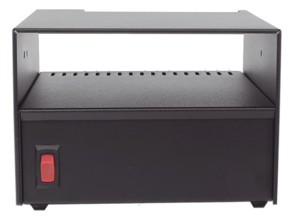 Fuente de poder Lineal regulada Astron SL-11R-RA con cavidad para radio, 13.8Vcd de salida, 11A. Color Negro