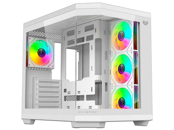 Gabinete Gamer Balam Rush Tank Master 9600TB, Mid-Tower, ATX (Sin fuente de poder). Color Blanco.