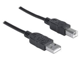 Cable Manhattan USB V2.0 A-B 0.9M Negro - imagen 2
