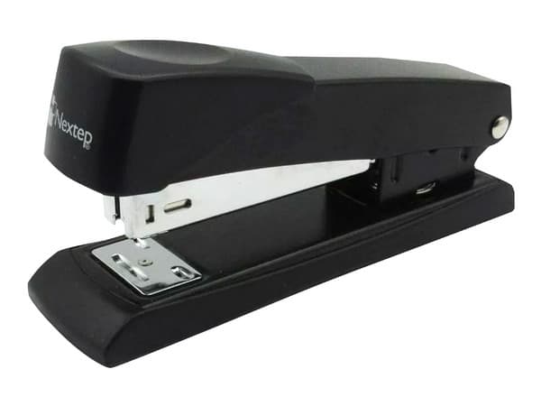 Engrapadora metálica profesional de media tira. Paquete con 12 piezas.