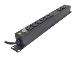 PDU Barra horizontal multicontacto LinkedPro HTCM-1U  con 8 salidas para montaje en rack de 19". Color Negro - imagen 3