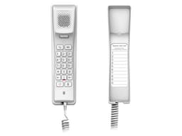 Teléfono IP Fanvil H2U-W para Hotelería, 2 Líneas, 19 Teclas, PoE, Gigabit Ethernet, Conferencia de 3 vías. Color Blanco. - imagen 2