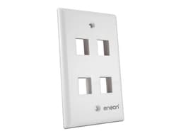 Placa de Pared Enson EPRO-FP40, 4 Puertos, Color Blanco. - imagen 1