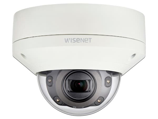 Cámara Tipo Domo Hanwha XNV-6080R de 2MP, PoE. Color Blanco.