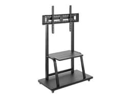 Soporte Móvil Para TV Manhattan 462334, Ultra Resistencia, con Ruedas, Hasta 100", Hasta 150 Kg, Color Gris. - imagen 3