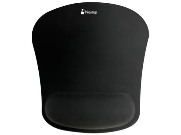 Mouse Pad Nextep NE-418R con Reposamuñecas de gel. Color Negro.