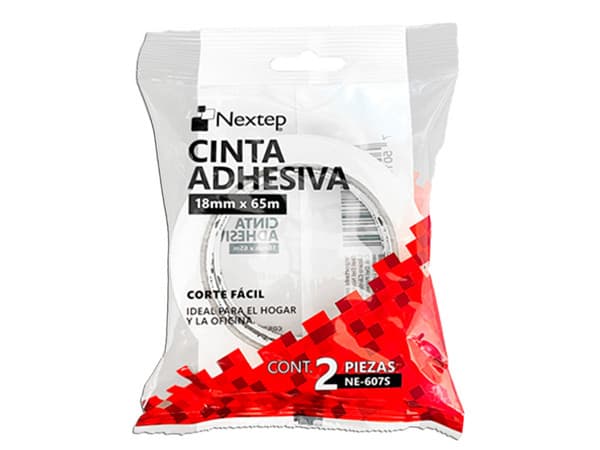Cinta Adhesiva Nextep de Corte Fácil, 18 x 65mm.