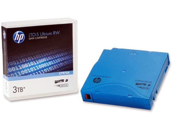 Cartucho de Datos Regrabable HP LTO-5 Ultrium de 3TB.