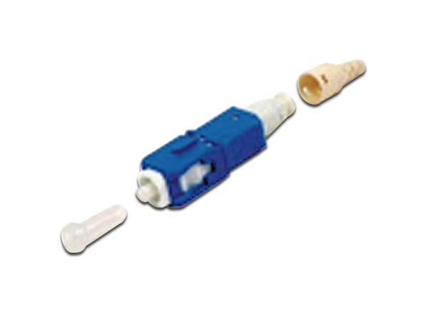Conector SC Simplex Siemon FC1-LB-SCU-9BL para Fibra Óptica, Monomodo. Color Azul.