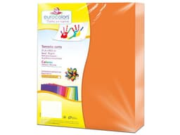 Papel cortado Eurocolors EC0004 tamaño Carta, 100 piezas. Color Naranja. - imagen 1
