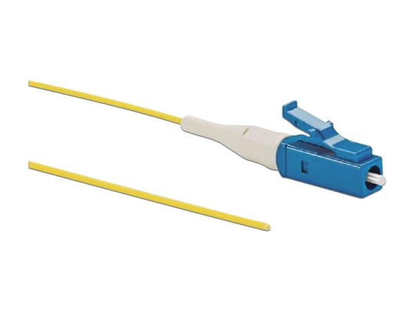 Pigtail de Fibra Óptica Panduit, Conector LC Simplex, Monomodo OS2 9/125, 900um, 1m. Color Amarillo.