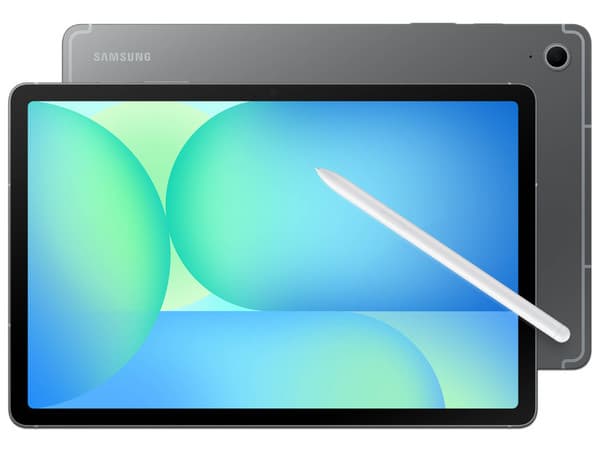 Tablet Samsung Galaxy Tab S10 FE: 
Procesador Octa-Core (hasta 2.9 GHz), 
Memoria RAM de 8GB, Almacenamiento de 128GB, 
Pantalla LED Multi-Touch de 10.9", 
Principal de 13MP, Wi-Fi 5, Bluetooth, 
Android 14, Color Gris.