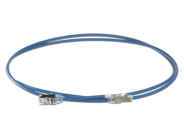 Cable Patch Panduit STP28X0.2MBU Cat6A, Blindado, Diametro Reducido, 0.2m. Color Azul.
